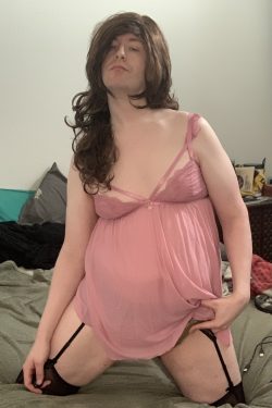 Sissy Adrianna is Truly Happy in Lingerie