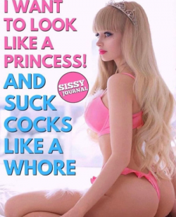 Sissy looks like a princess and sucks cock like a whore