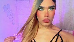Hung trans-woman humiliates small penises on video chat with 9 fat inches