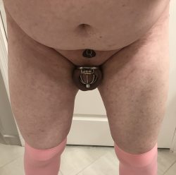 Look at you cucky, you can’t even fill this micro chastity cage. Wow!