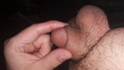 Rubbing my soft cock