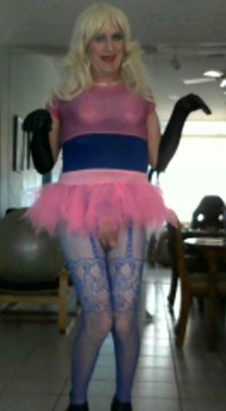 sissy tinatramp loves to be covered with cum