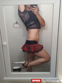 Sissy Kayla James exposed as a total slut in another mirror selfie