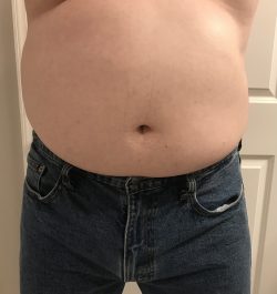Stage 1 of cuckhood: Alpha male or cucky? I don’t see a bulge or even a bump.