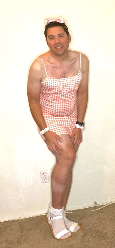 Sissy Tip: When posing in revealing sundresses, make sure you keep your hard clitty tucked.