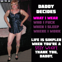 I always wear what I am told just as every sissy whore should!!
