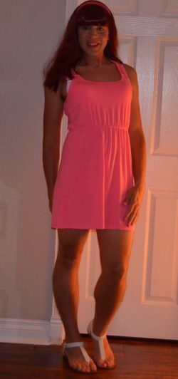 Another feminized sissy pic of me in a dress.