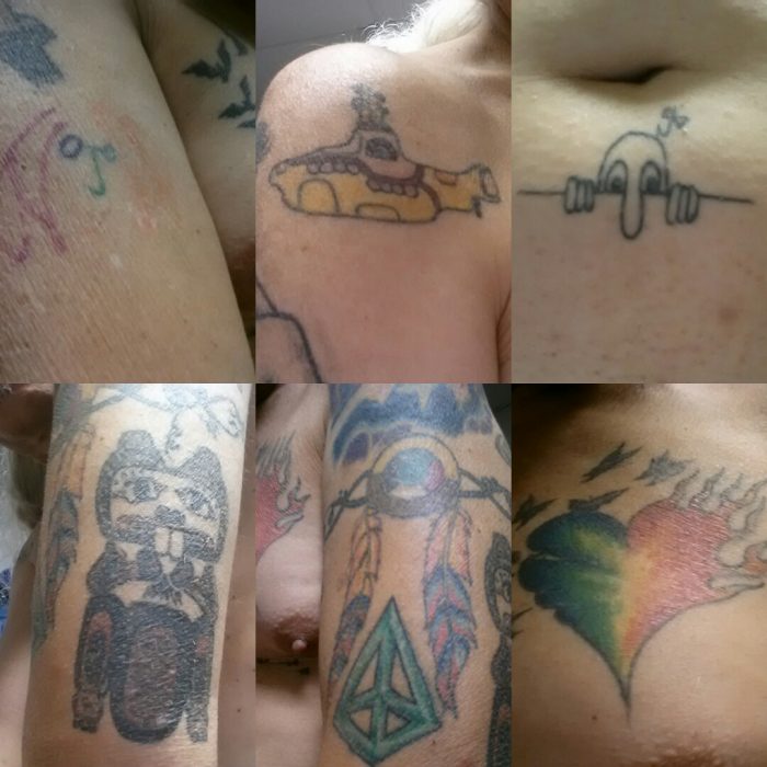 mix of my tattoos