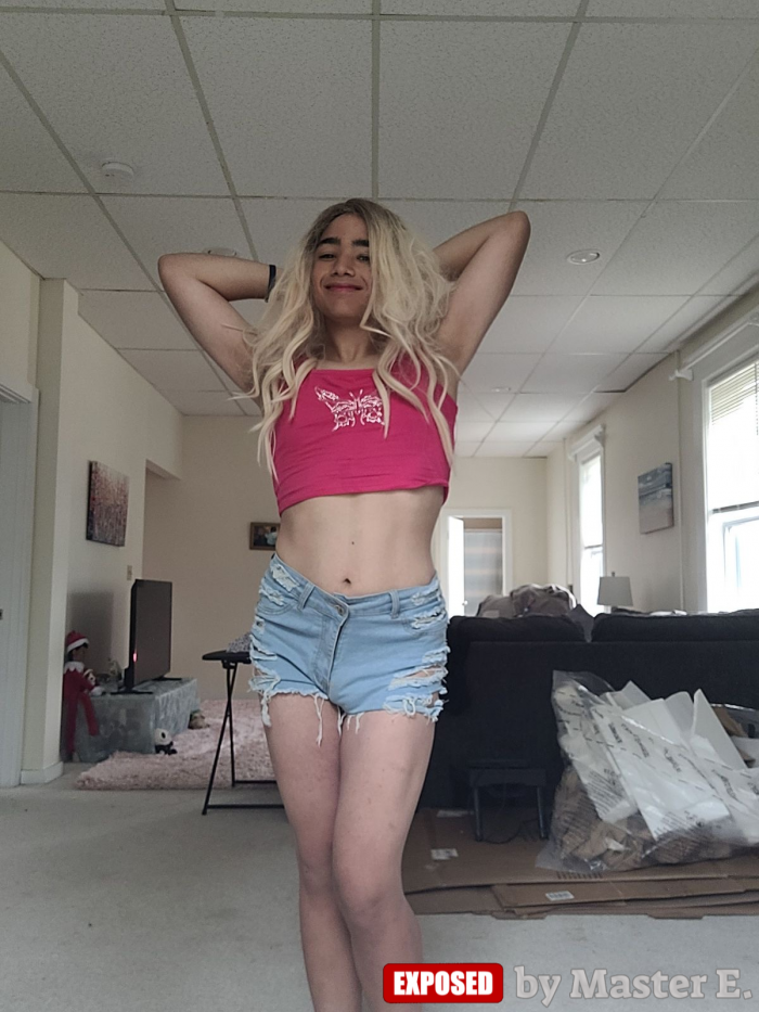This is the outfit sissy Hannah Jizzelle picked to go outside as a girl for the first time!