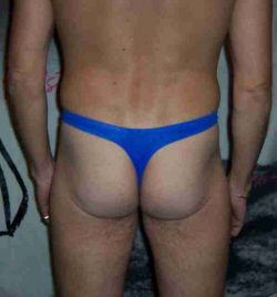 blue thong