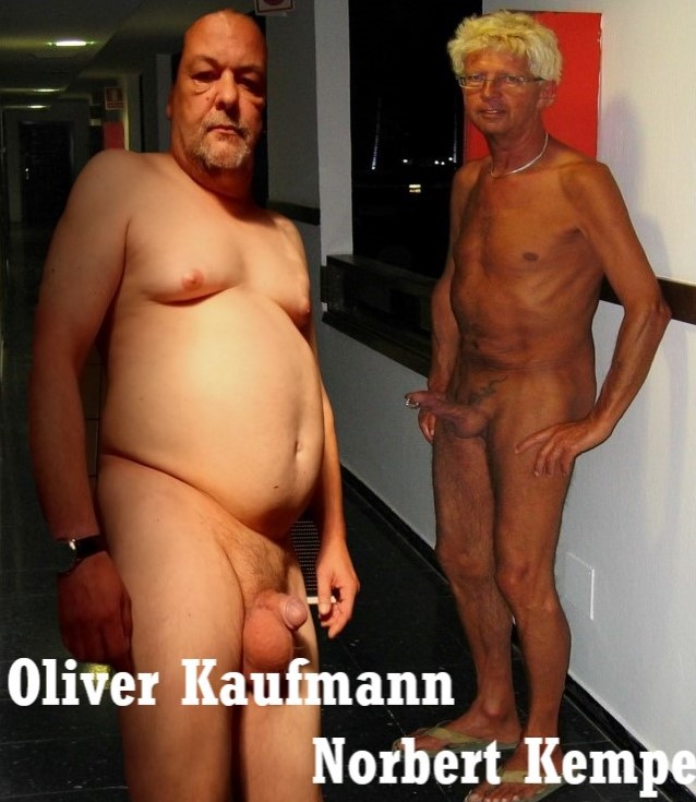 Oliver Kaufmann and Norbert Kempe naked German pigs