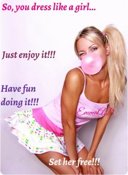 Dress like a girl? Set your inner sissy free