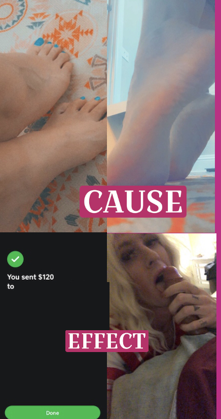 I suck cock in exchange for pictures of my goddess’s feet