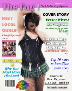 Sissy Faggot Magazine Cover