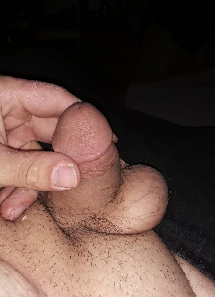 Rubbing my little cock