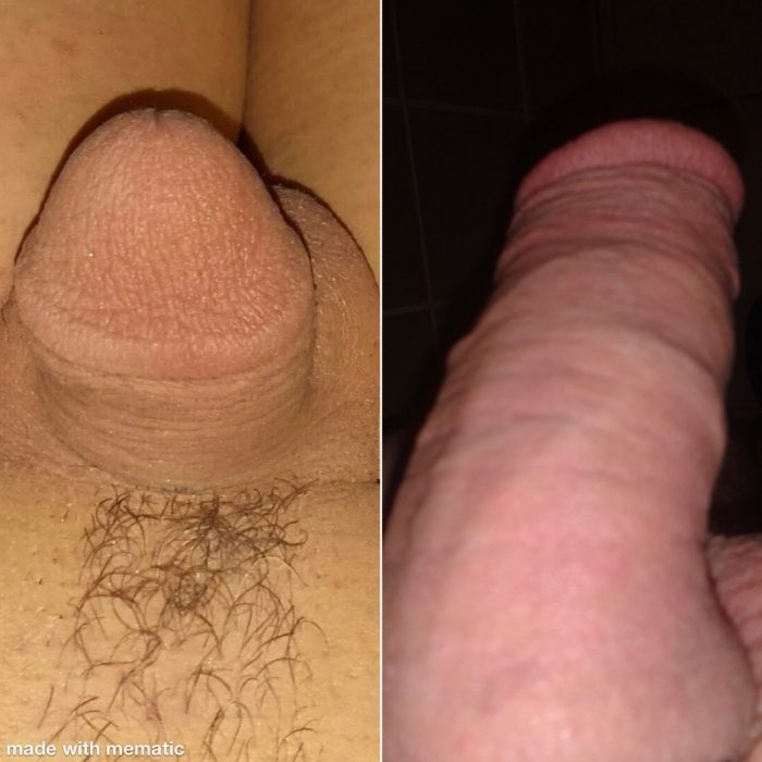 littledickcuckold123….your soft clitty next to my soft cock!