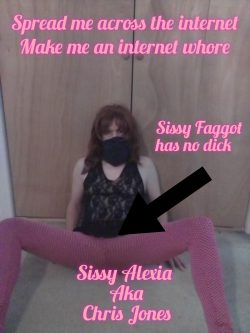 Sissy Alexia aka Chris Jones Wants Exposure