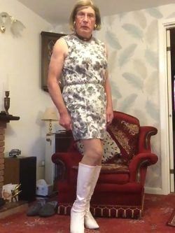 Bodycon Dress & White Boots