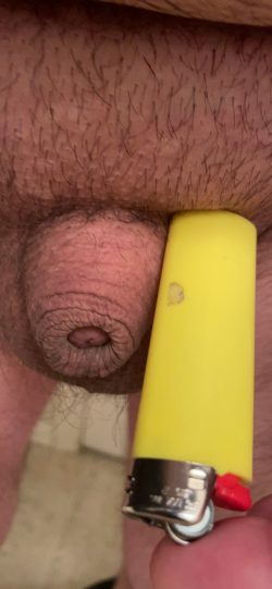 My nub dick vs bic lighter