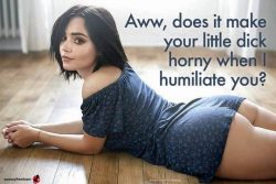 Little dick gets horny for humiliation