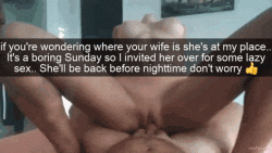 Cuckold received humiliating text message featuring his wife