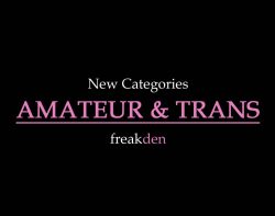 New Amateur and Trans Categories