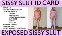 EXPOSED SISSY ID CARD