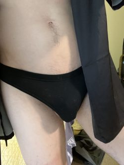 Black cotton panties