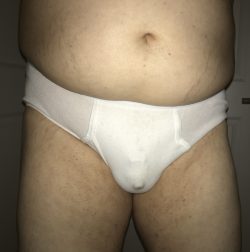 Chastity and tighty whities. A good combination for a small penis cuckold.