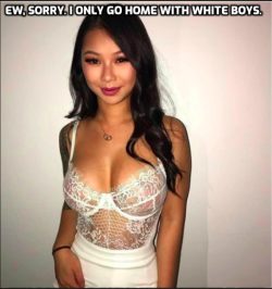 Asian cuckold gets denied by white dick loving Asian cuckoldress