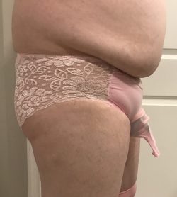 Such a pretty sissy cuckold. Only panties for you, sweetie!