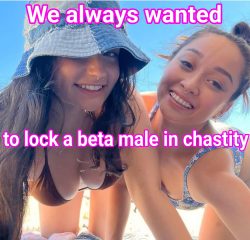 Locking up beta males in chastity