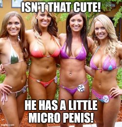 Bikini models call out micro penis