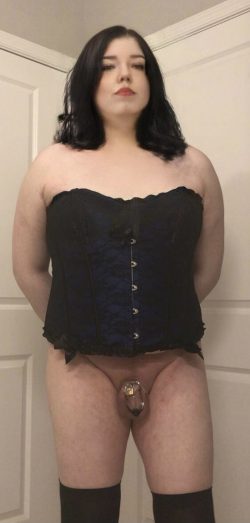 Such a very sexy corset, cucky. See, you’ve probably forgotten what it’s like to wear men’s clothes.