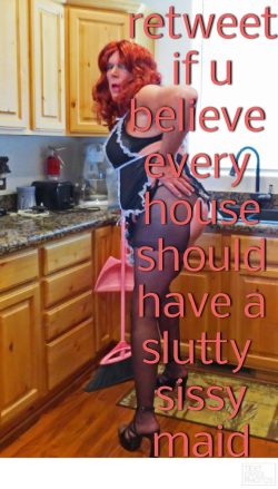 Sissy faggot maid Jizzelle