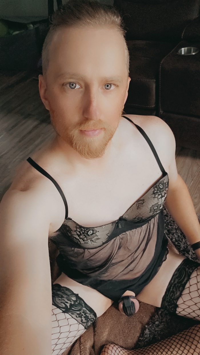 Cagedsissy2020 exposed dressed like a sissy faggot