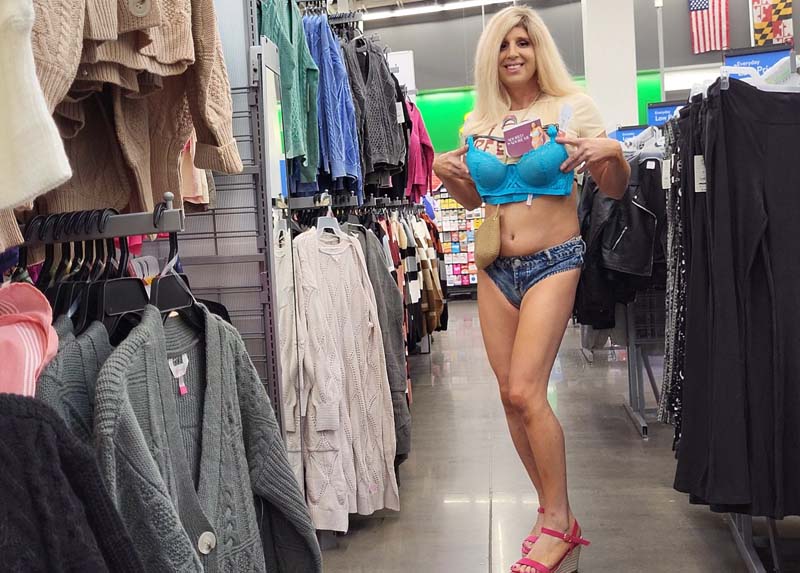 Denver Tici Shoemaker bra and panty shopping at Walmart