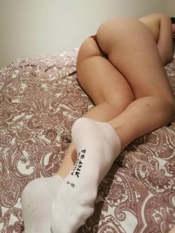 Sniff my sock feet while staring at my ass