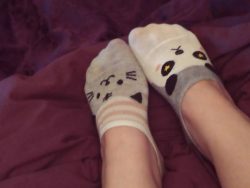 Sniff my cute ankle socks