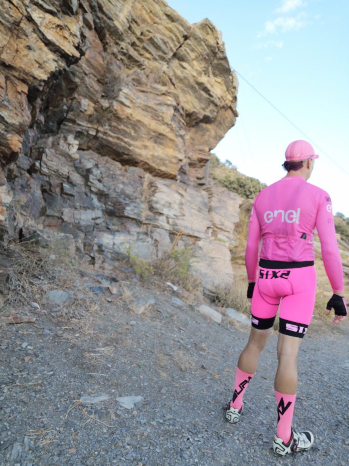 Pink lycra kit