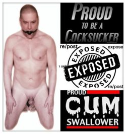 outed slave, proud cocksucker