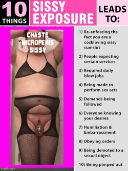 Poor chaste micropenis Sissy Donna. Now everyone knows, sweetie.
