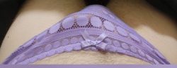 Purple See Through G-String