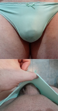 My first time wearing panties :D