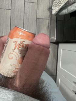 My cock vs. soda can comparison