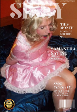 (Repin) Sissy Samantha making the cover. I think I definitely need to be on one of these magazin ...