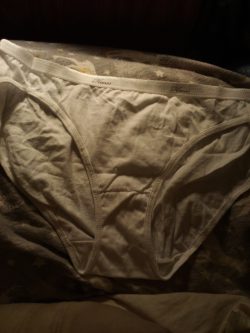 Plain white Hanes cotton panties are so sexy