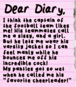 Sissy Diary Entry Caption