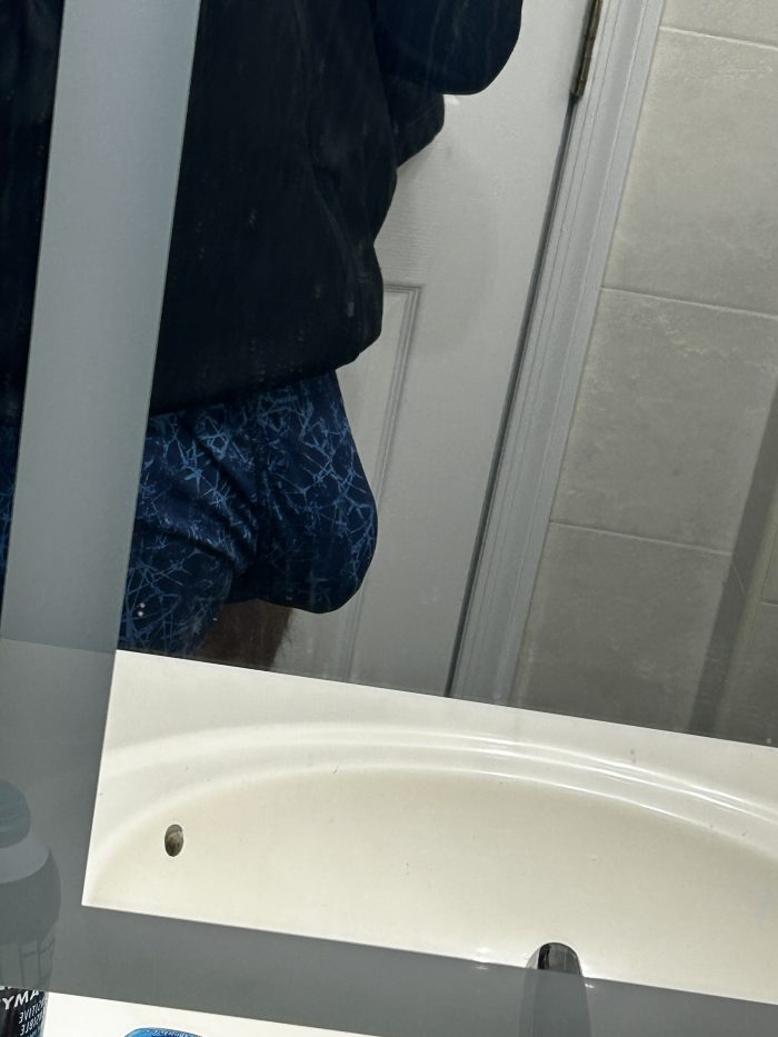 Bulging cock