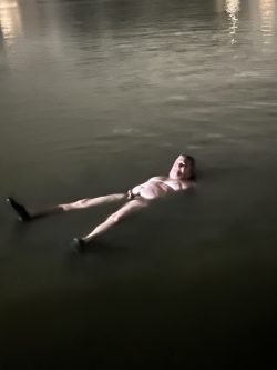 First time skipping dipping cold May weather in a river